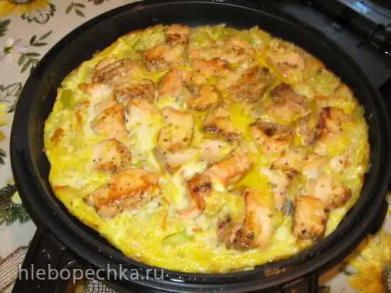 Омлет с рыбой, рисом и овощами (Tortilla Chef Princess)