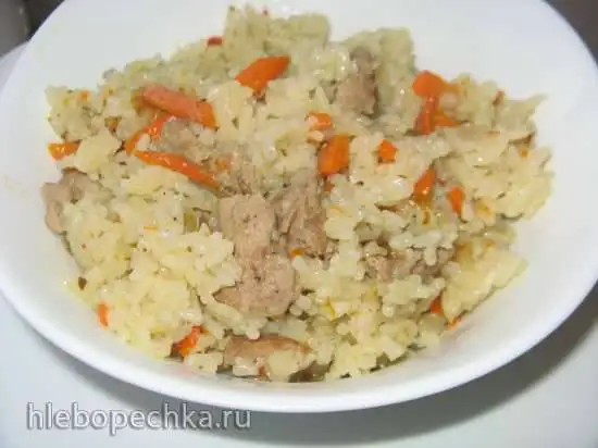 Каша рисовая с мясом типа «плов» в мультиварке Tefal RK-816E32
