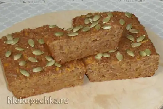 Хлеб кабачково-отрубной с псиллиумом