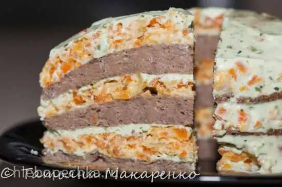 Печёночный тортик (блиница Орион)