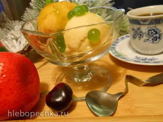 Мороженое и сорбет из тыквы и хурмы «Новогоднее оранжевое настроение»