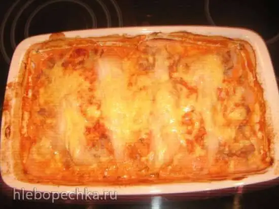 Гипер-голубец из пекинской капусты с сырной корочкой