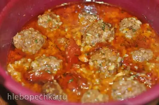 Тефтельки в ТапперКуке (скороварке для СВЧ)