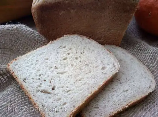 Хлеб пшеничный яблочный с льняной мукой