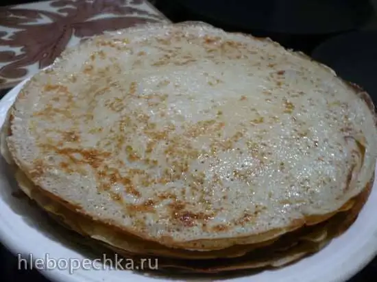 Блины на сыворотке и картофельном отваре