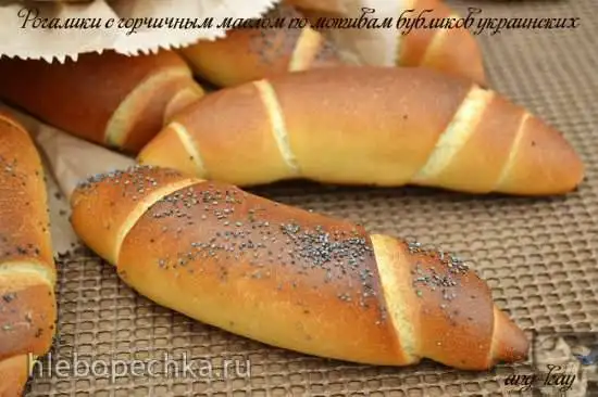 Рогалики с горчичным маслом по мотивам бубликов украинских (постные)