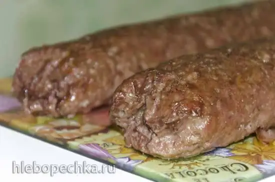 Колбаса печеная из мяса птицы