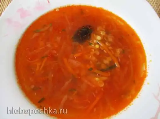 Чечевичный суп в скороварке Steba