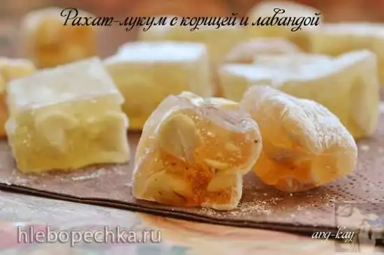 Рахат-лукум с корицей и лавандой
