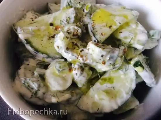 Огуречный салат «Турецкий»