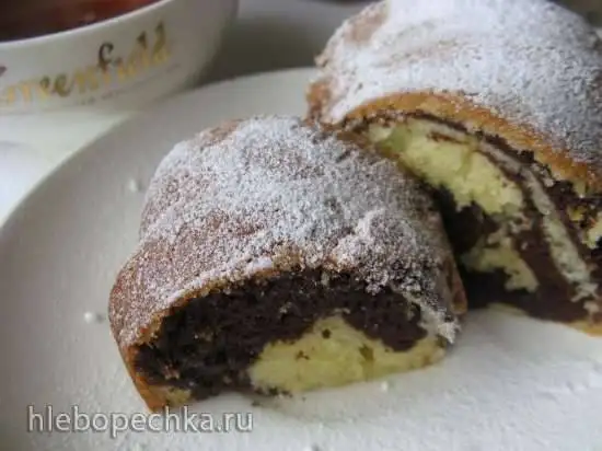 Кекс на йогурте с какао