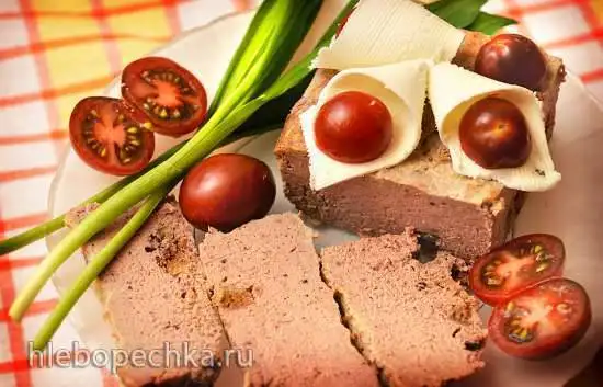 Запеченый паштет из печени цыпленка
