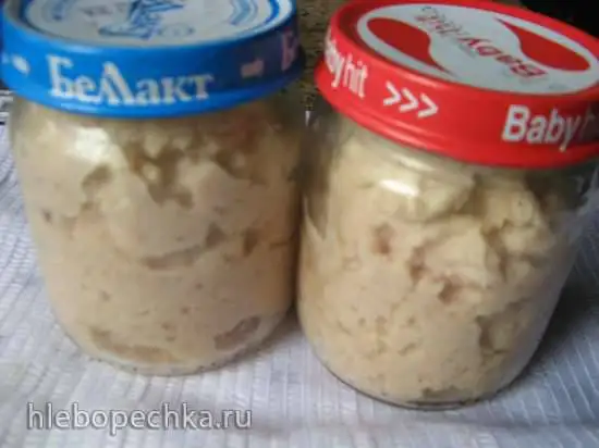 Мясное пюре из кролика (для детского питания) в мультиварке и на плите