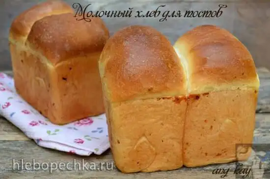 Молочный хлеб для тостов  (кухонный процессор Bomann KM 398 CB)