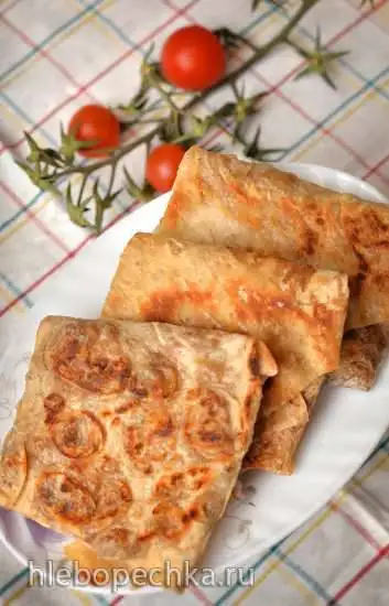 Конвертики из лаваша с грибами