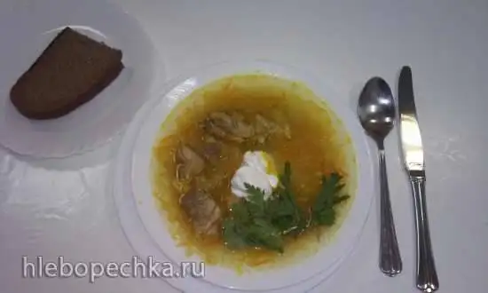 Щи мясные «Прощай зима»