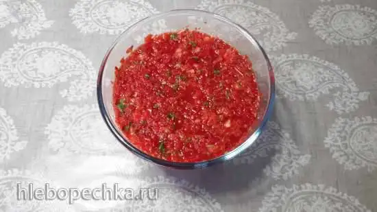 Аджика из перца сырая ферментированная