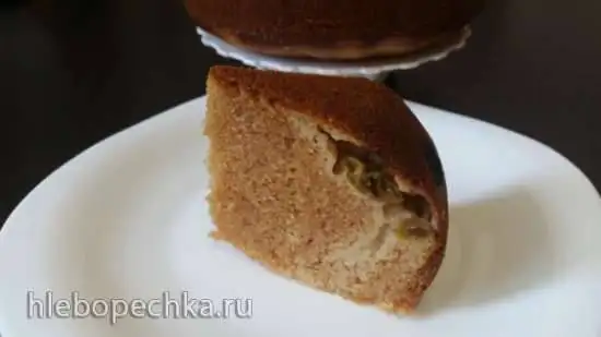 Кукурузный пирог с крыжовником (мультиварка Redmond RMC-02)