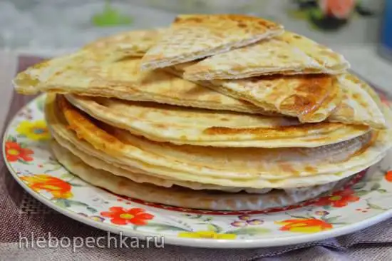 Пресные вафли из пельменного теста, с медом и кунжутом (электровафельница)