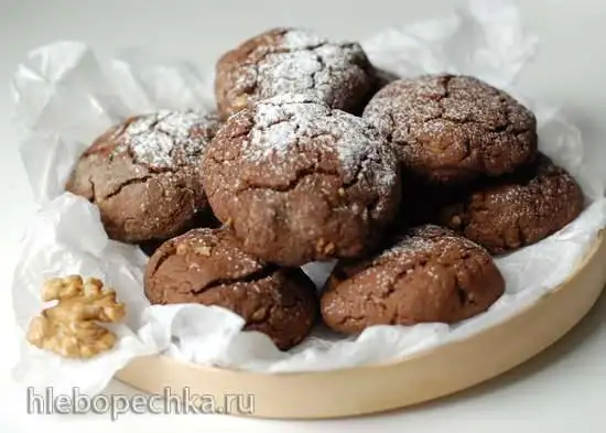 Гречневое печенье с шоколадом и орехами