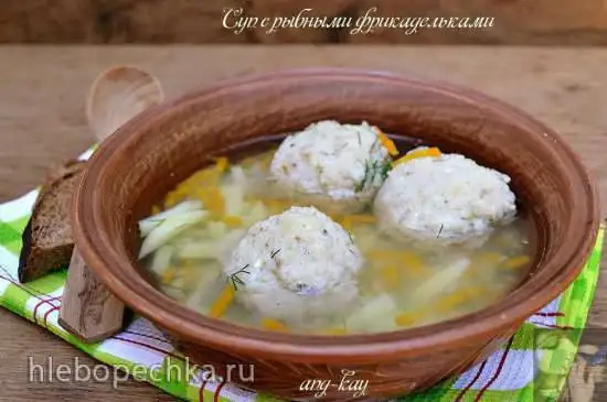 Суп с рыбными фрикадельками