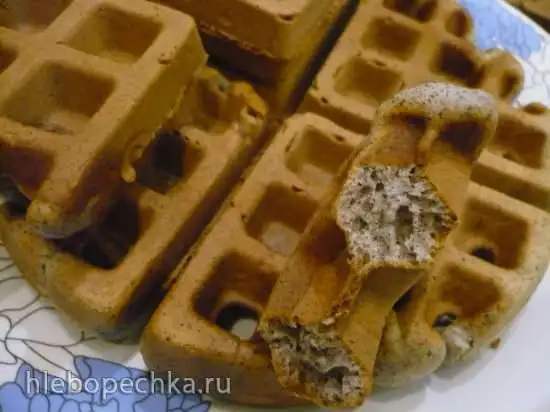 Маковые вафли (вафельница Gfgrill GF-020 Waffle Pro)