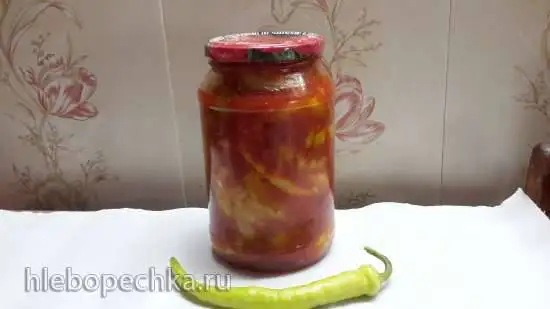 Острый перец в томатной заливке