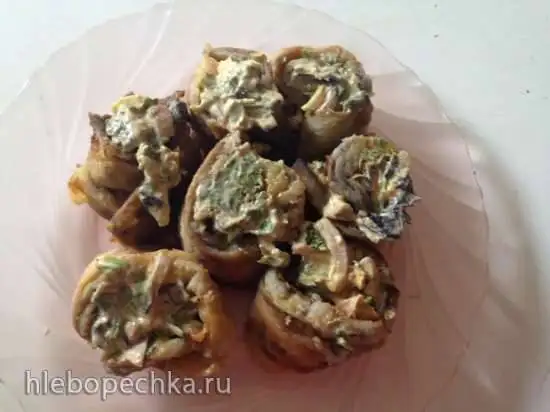Роллы из баклажан