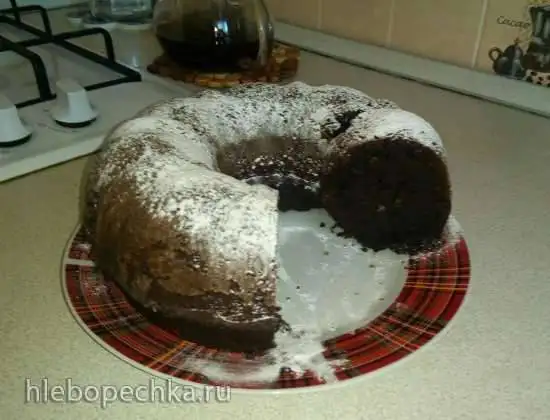 Шоколадно-черный кекс