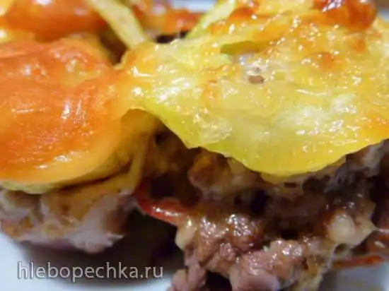 Мясные шарики в луковых чешуйках
