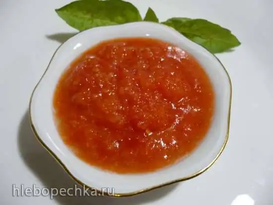Аджика сырая с растительным маслом (без уксуса и квашения)