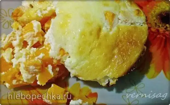 Солнечная тыква запеченная с творожным сыром