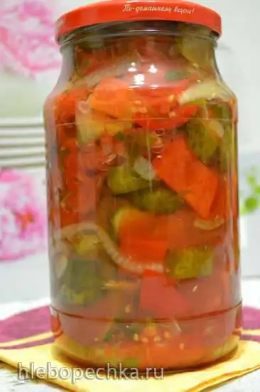 Салат овощной консервированный (без масла и без пассеровки лука)