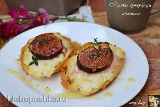Горячие бутерброды с инжиром