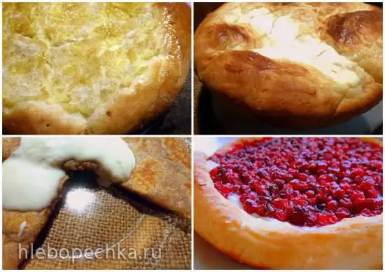 Шаньги деревенские с картошкой и толокном, с брусникой и наливные (и ещё калитка)