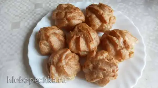 Профитроли цельнозерновые с псиллиумом на растительном масле