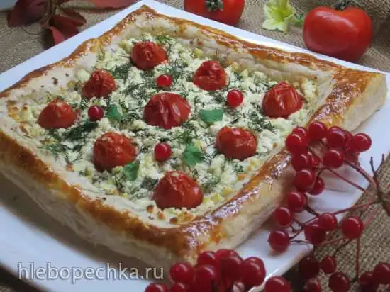 Тарт закусочный с помидорами