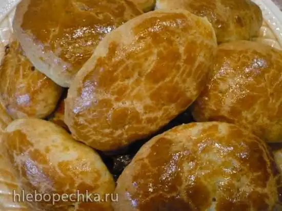 Быстрые пирожки из сладкого творожного теста (духовка)
