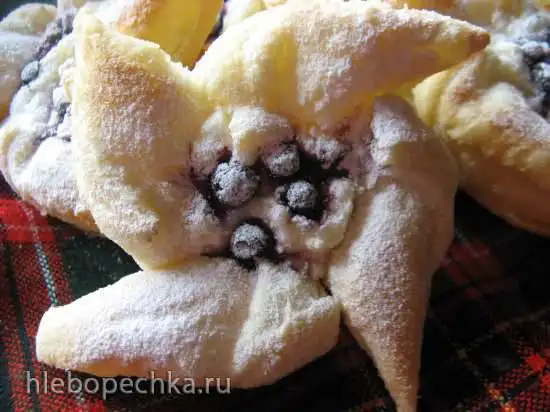 Веселые булочки с черникой