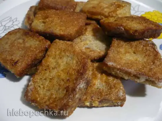 Гренки из черного хлеба