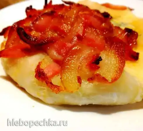 Лукошко с беконом и сыром