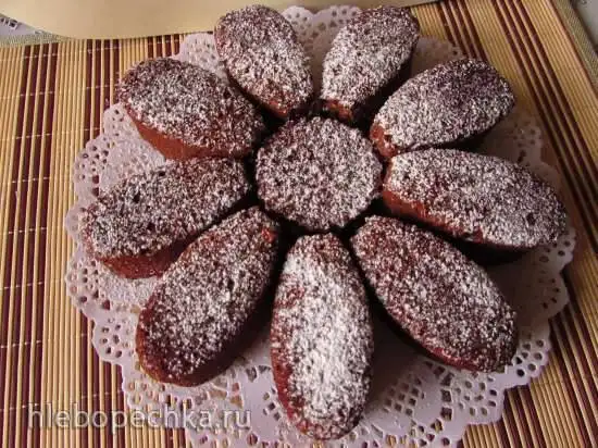 Шоколадно-кофейные кексы с бананом