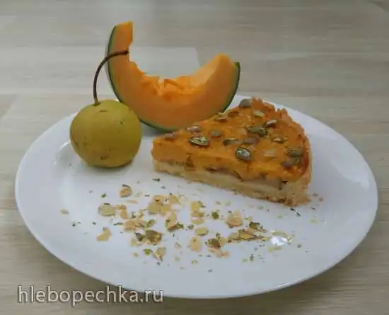Пирог с тыквой и грушей