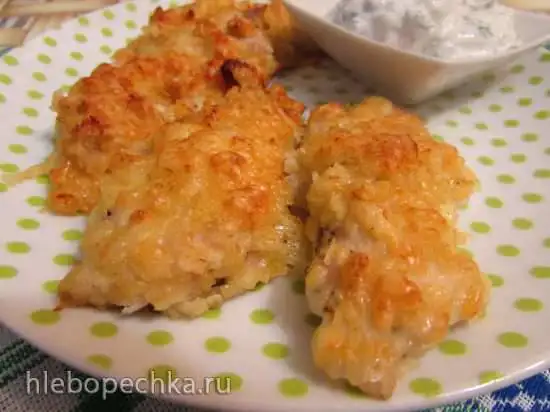 Курица в сырно-чипсовой панировке