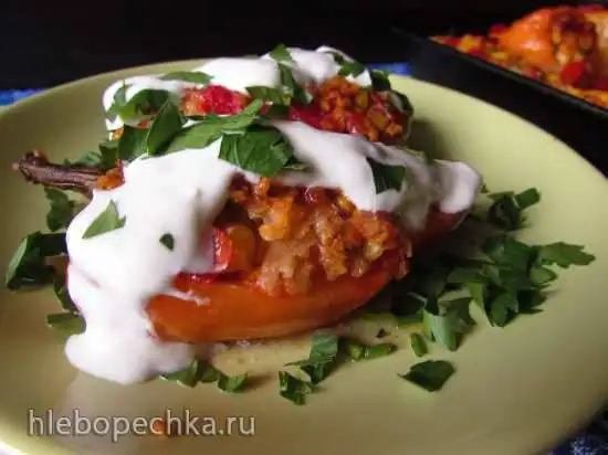 Перцы, фаршированные кукурузой и фетой