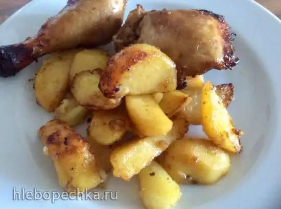 Куриные ножки с картофелем в мультикузине Delonghi