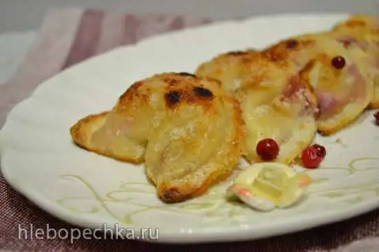 Вареники творожные запеченные на купольном гриле