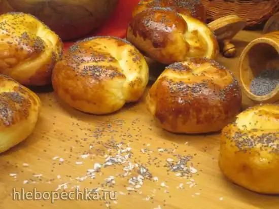Булочки апельсиновые  с кокосом