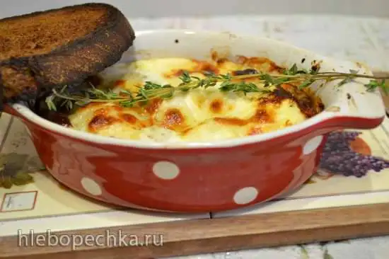 Цветная капуста под сыром в сливочной заливке в купольном электрогриле