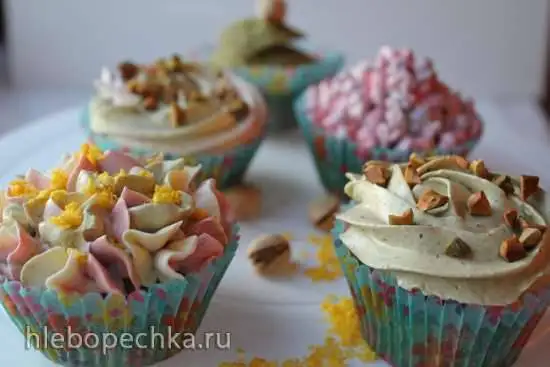 Кокосово-фисташковые капкейки